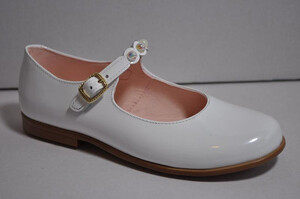 Białe buty komunijne lakierowane dziewczęce Pablosky 330709 r33,34