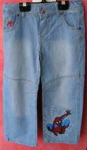 91023 Spodnie jeansowe chłopięce Spider-man Sergio Guller rozmiary 104-128